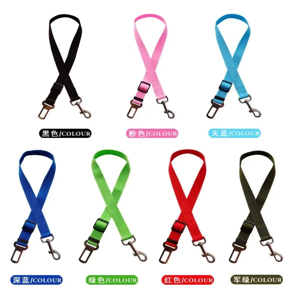 YTYINCN Pet Car Seat Belt Adjustable Stainless Steel Safety Clip