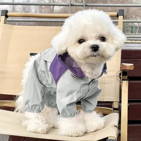 Pet Patchwork Raincoat for Dogs and Cats