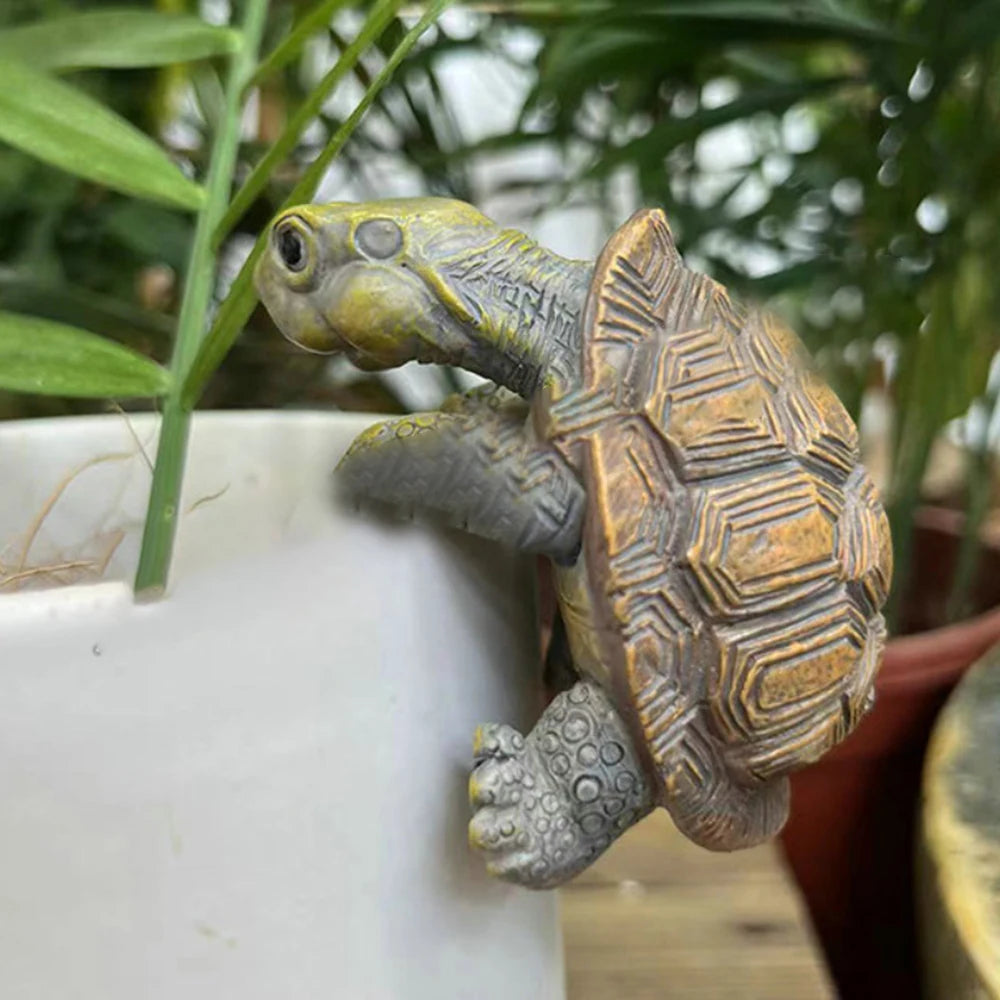 Fish Tank Hanging Turtle Ornaments Resin For Aquariums