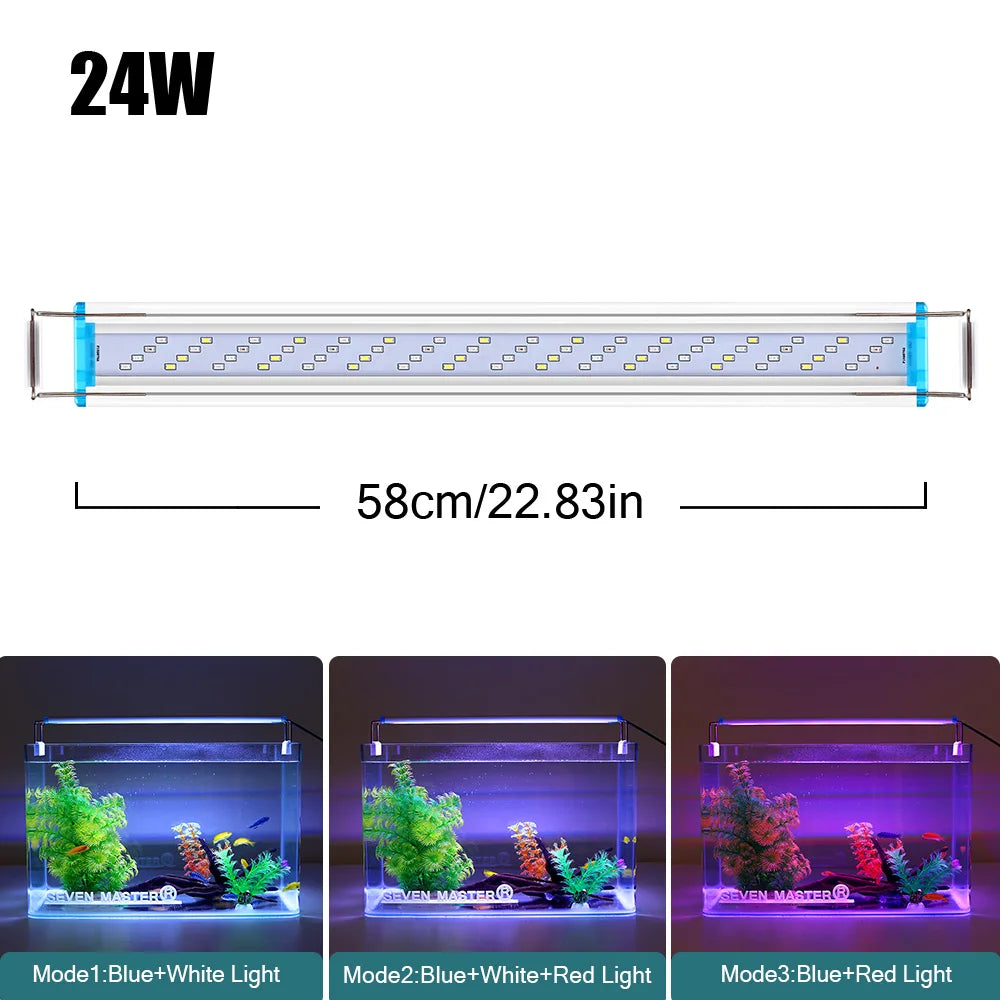 LED Aquarium Light Super Bright for Aquatic Plants and Fish Tanks