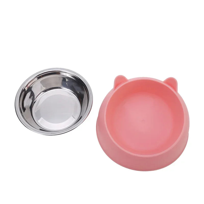 Portable Raised Wooden Non-Slip Pet Bowl For Cats And Dogs