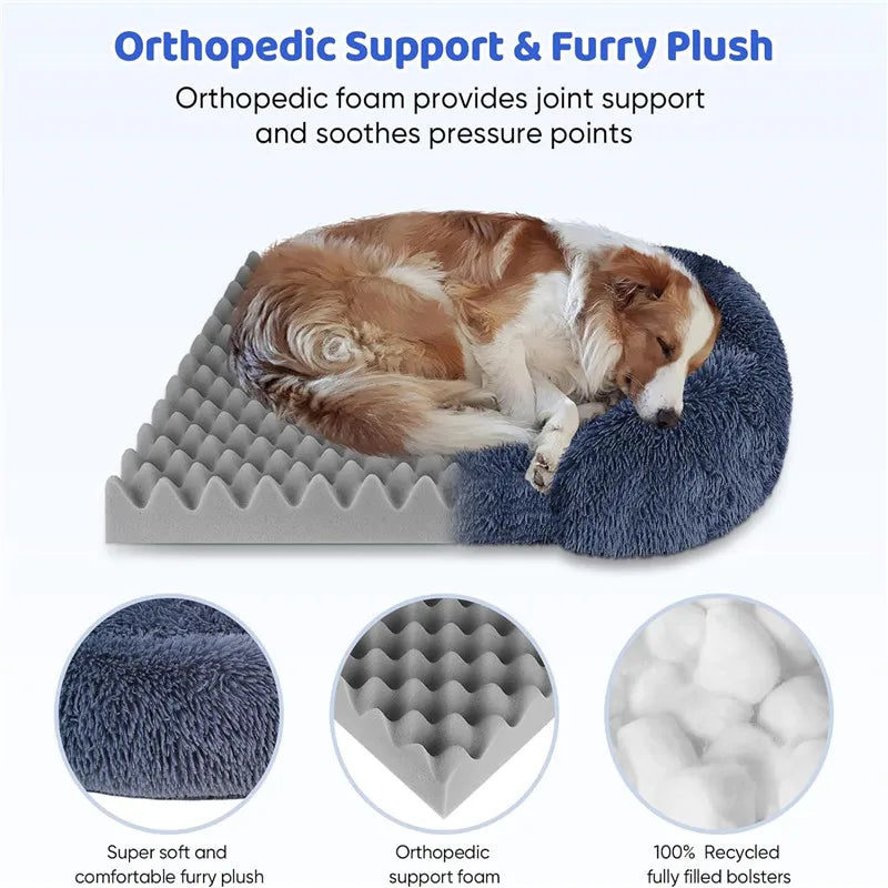 Dog Bed With Removable Nylon Cover Machine Washable