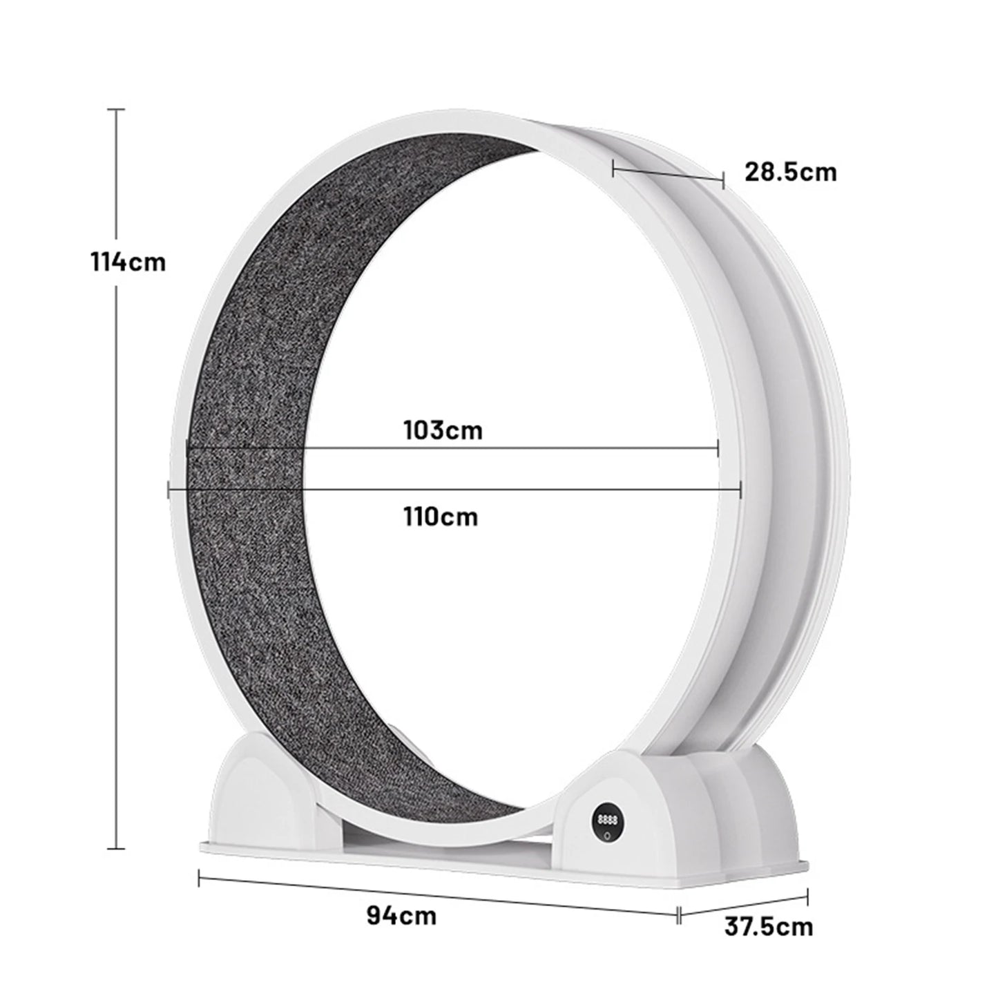 HiMISSCN Cat Exercise Wheel ABS Quiet Indoor Treadmill for Cats