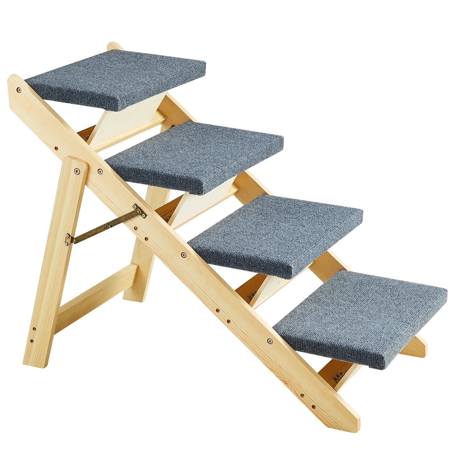 Dog Door Wooden Steps And Ramp TwoInOne Foldable Bed Access