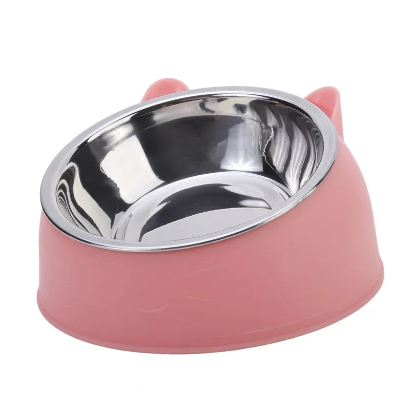Portable Raised Wooden Non-Slip Pet Bowl For Cats And Dogs