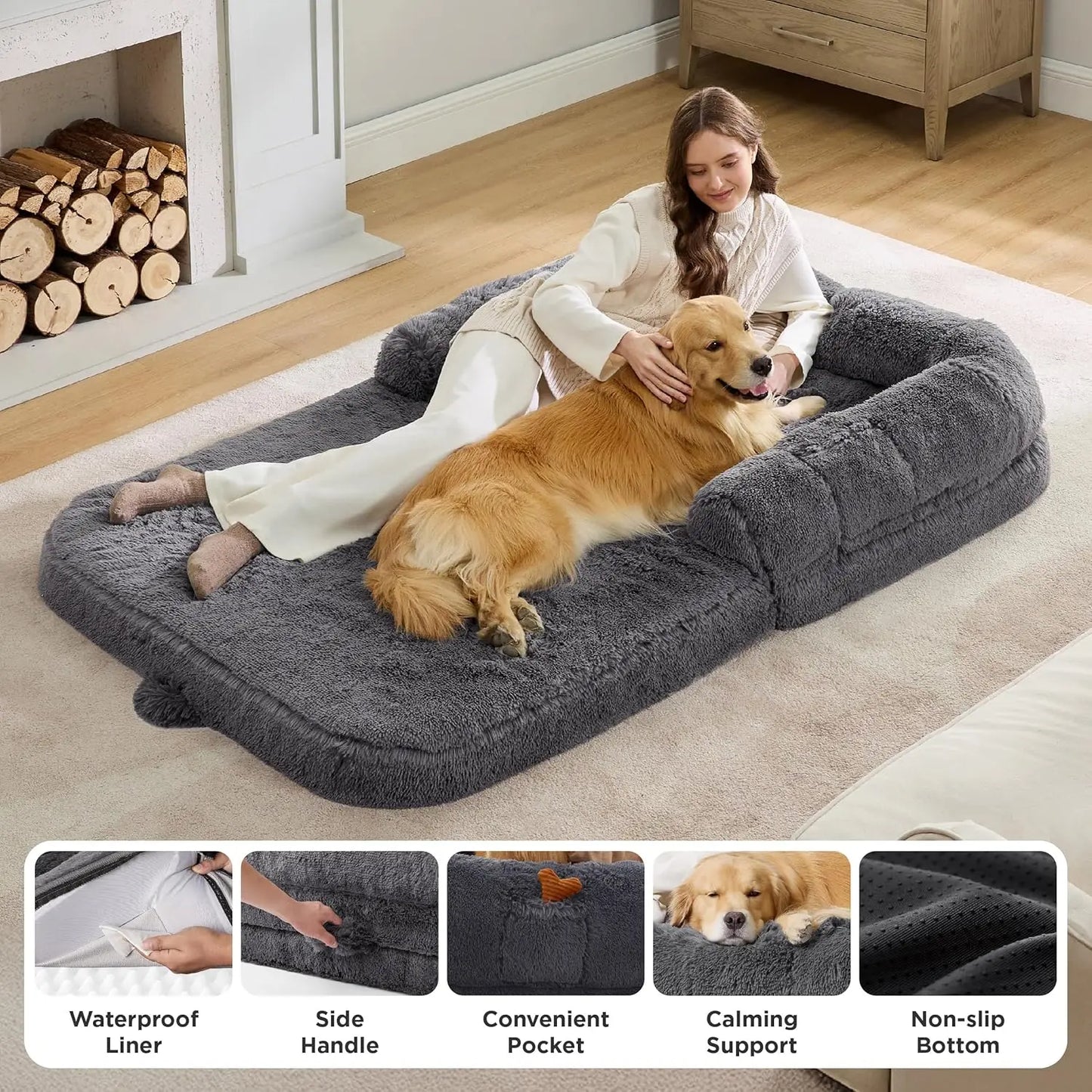 Dog Bed Orthopedic Foam For Adults And Pets Great For Home Use