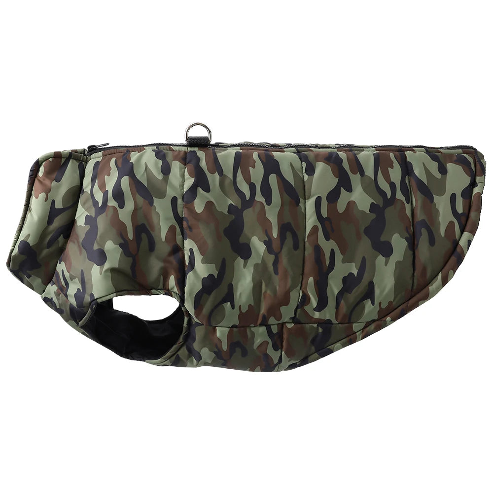 Dog Coat Winter Waterproof Camouflage Print For Dogs And Cats