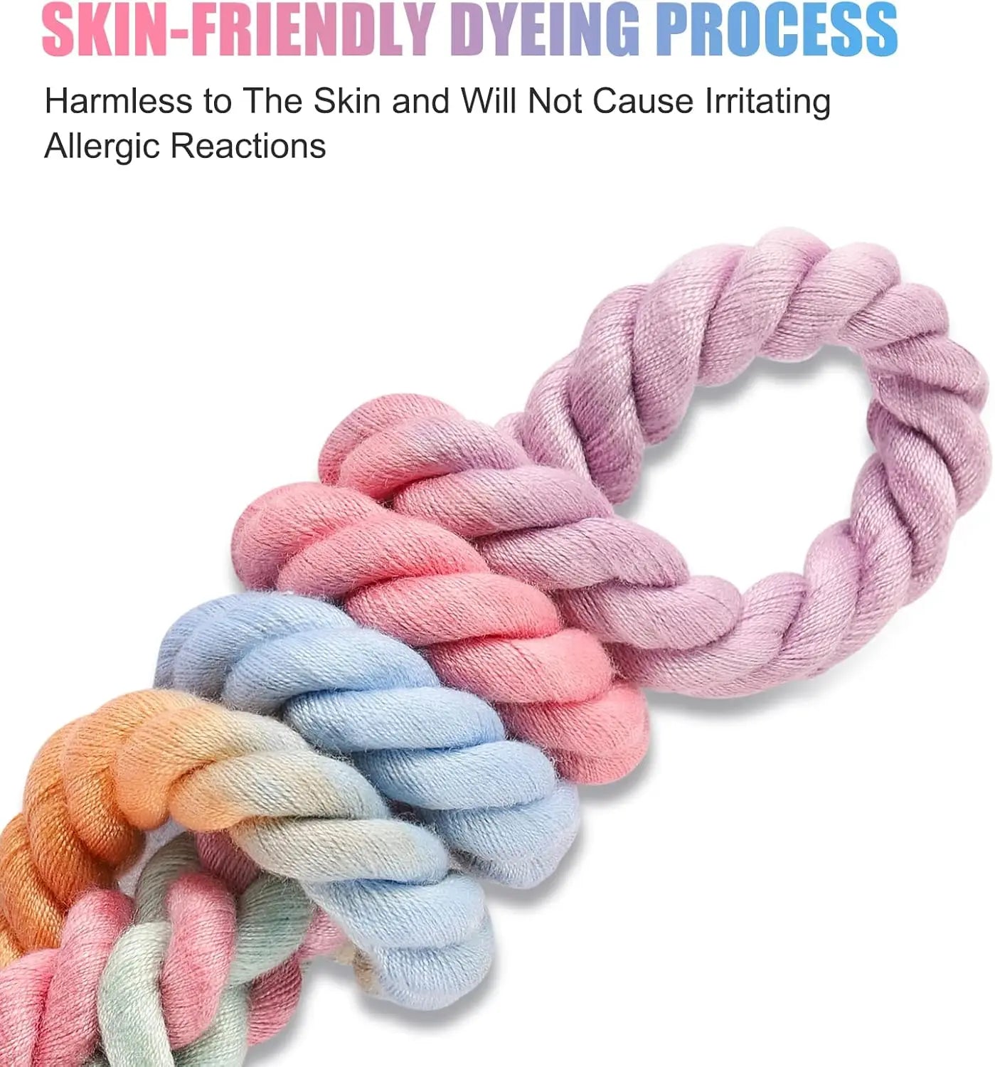 Nonecn Dog Leash Braided Cotton Heavy Duty Clasp Durable