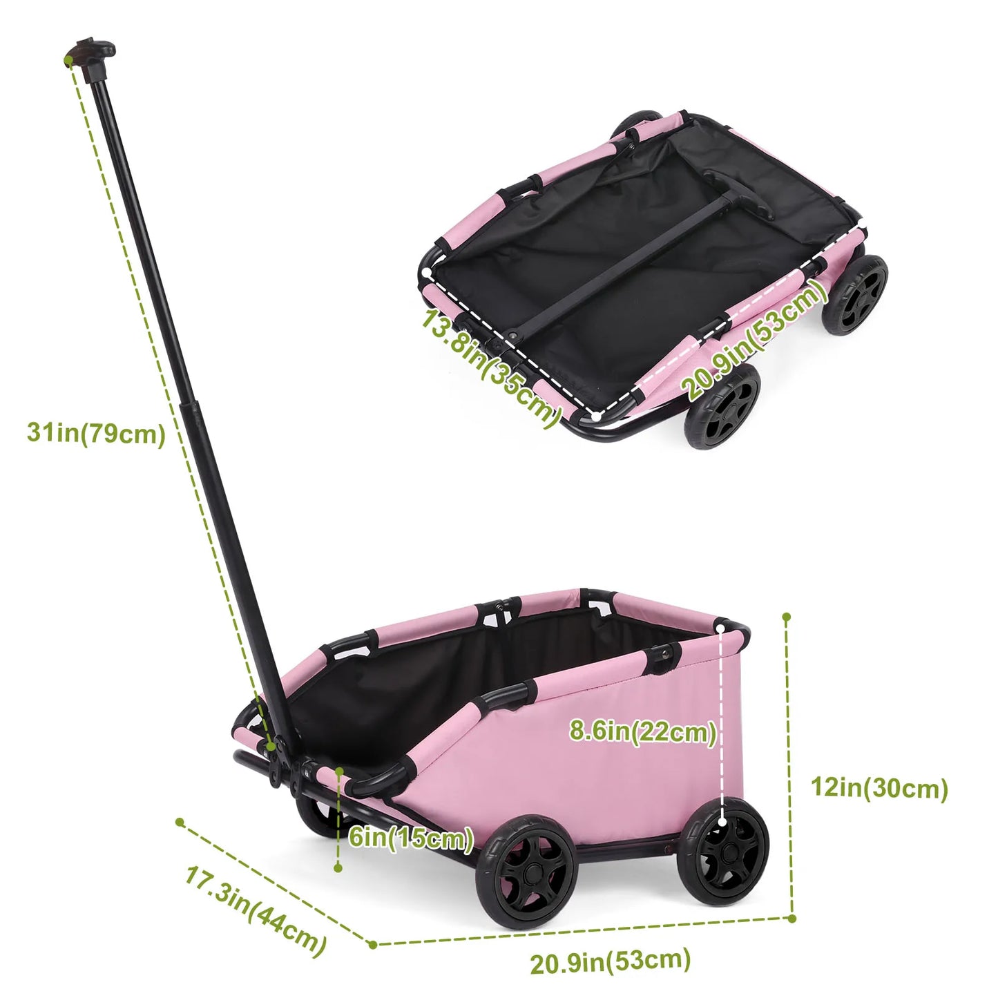 Pet Stroller Folding Travel Carrier For Small Pets