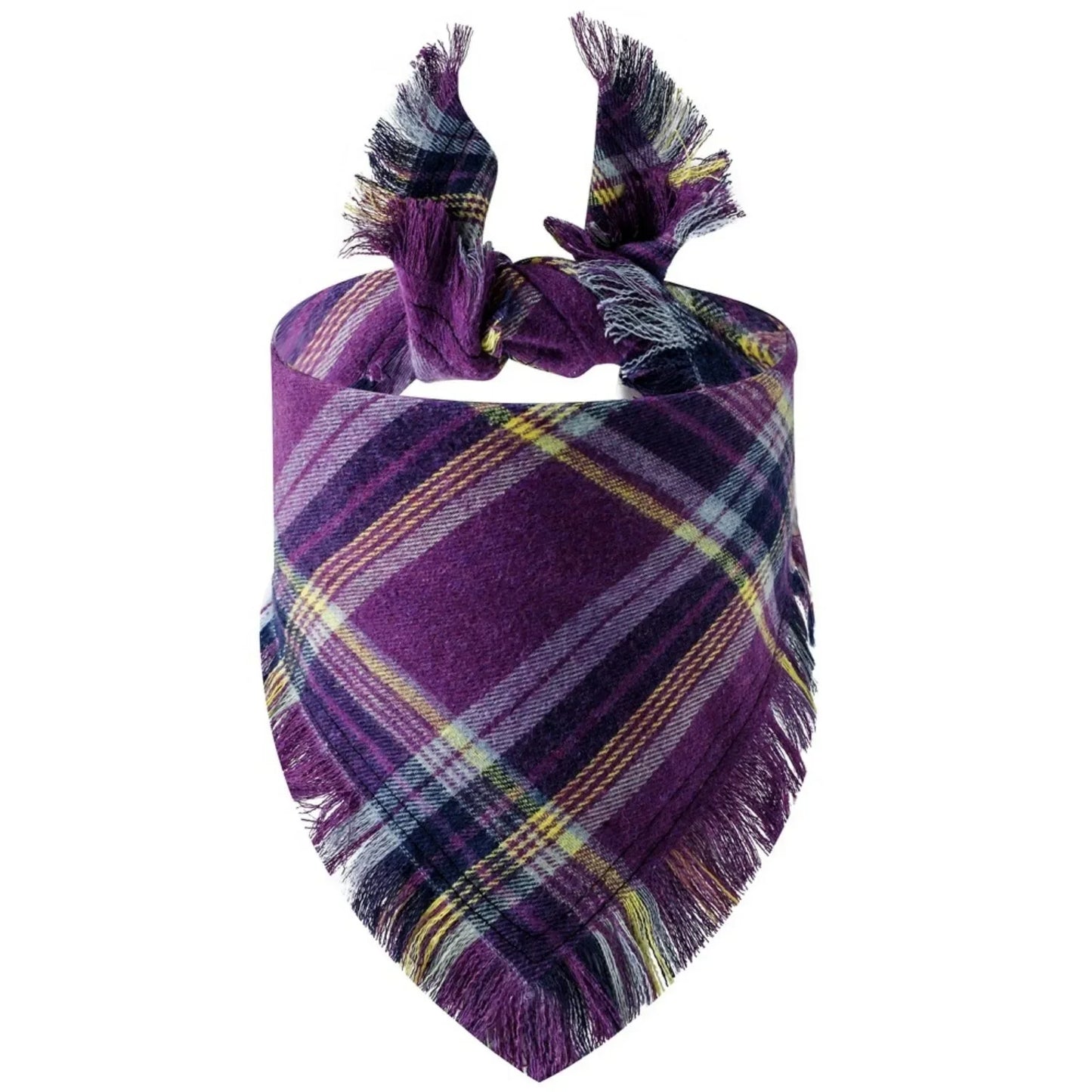 Dog Bandana with Tassel Edges Holiday Party Accessory