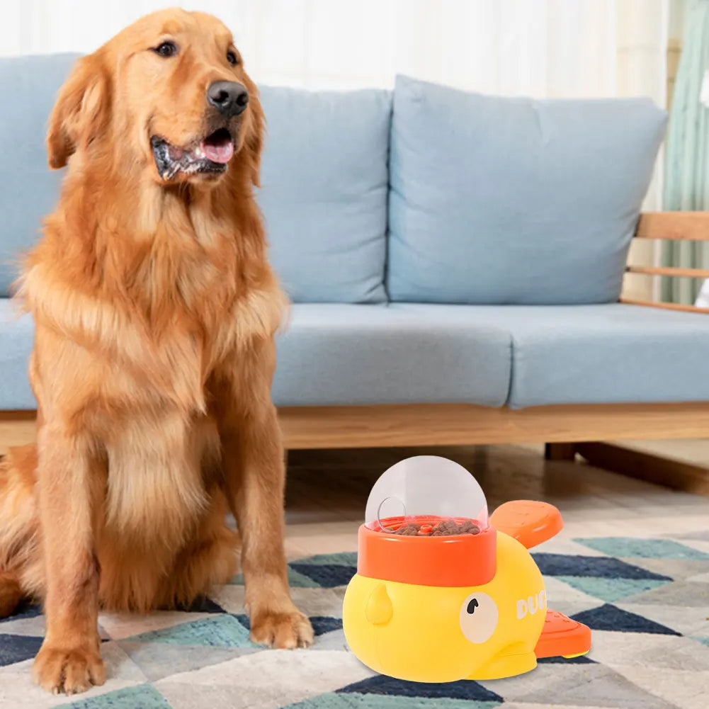 MOJOYCEDog Dog Puzzle Feeder Duck-Shaped Interactive Toy