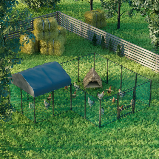 BORWART Walk-In Chicken Coop With Gate And Lock