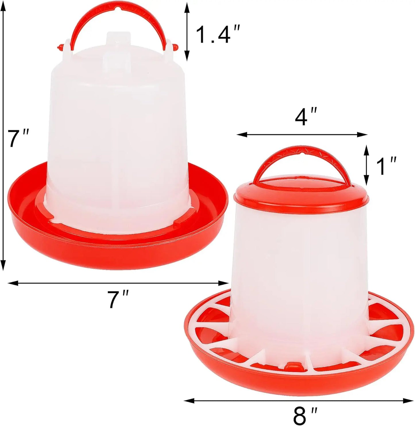 Chicken Feeder Waterer Automatic Poultry Dispenser