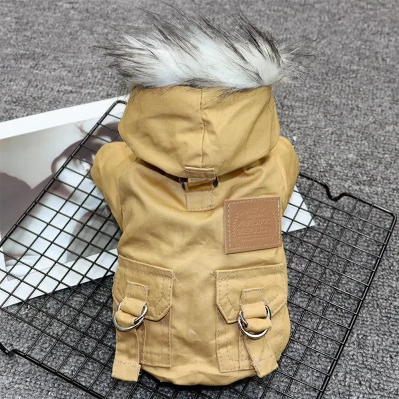 Dog Coat Polyester Cotton Warm Winter Hoodie For Dogs