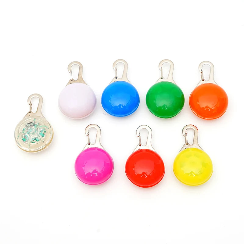 Dog Luminous LED Collar With Glowing Pendant For Night Safety