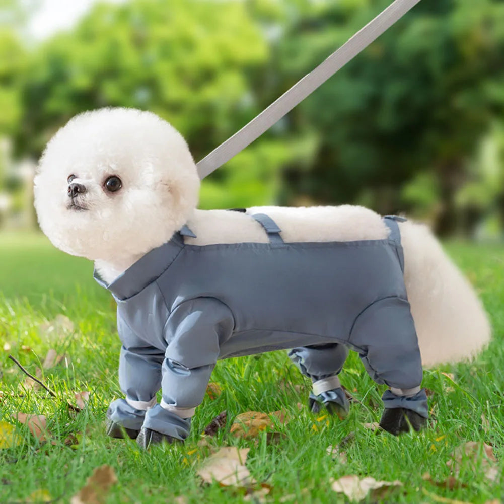 LAIMANEI Anti-Slip Dog Paw Protector Shoes With Suspender