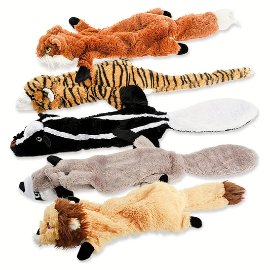 Dog Plush Toy Squeaky For Teething And Interactive Play