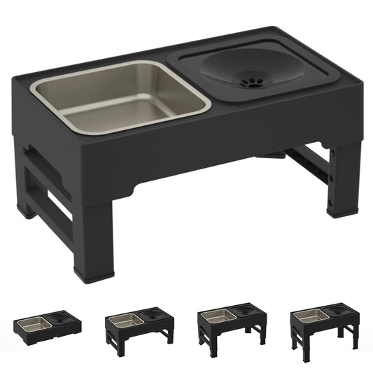 TWISTER.CK Bowl Stainless Steel 3-In-1 Slow-Feed Adjustable