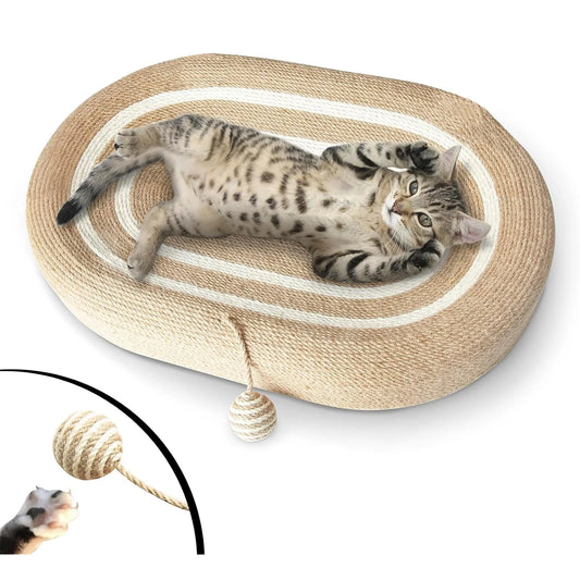Cat Scratching Bed Sisal Pad Indoor Durable Bed For Cats