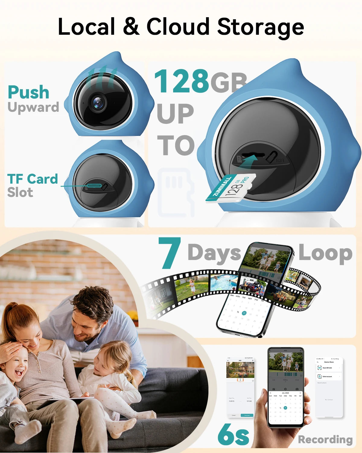 ZUMIMALL  5G/2.4G WiFi  Pet Camera with Laser light for Baby/Cats / Dogs (Plug in)360° Full-Room View, 2-Way Audio