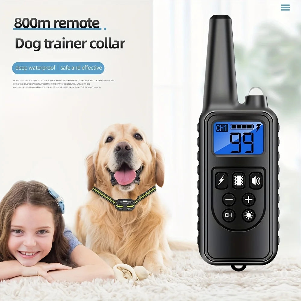 Dog Shock Collar Remote-Controlled Waterproof Beep Vibration