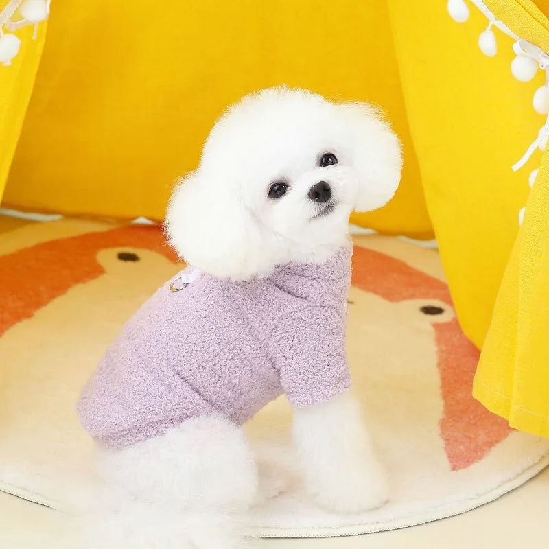 Dog Hoodie Fleece Warm Coat For Dogs Puppy Apparel