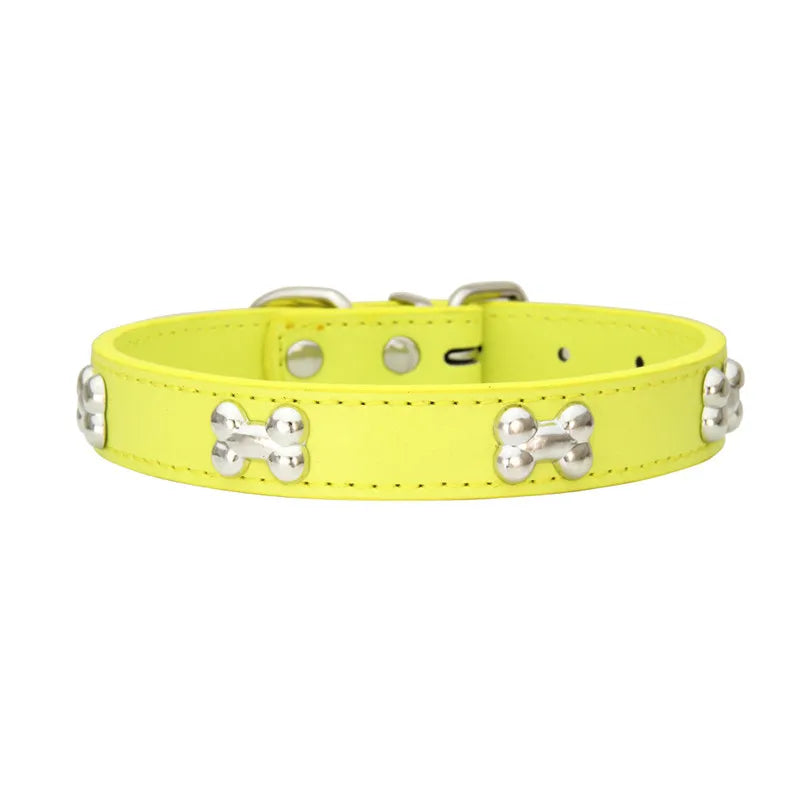 Leather Dog Collar Breakaway Durable Accessory For Pets