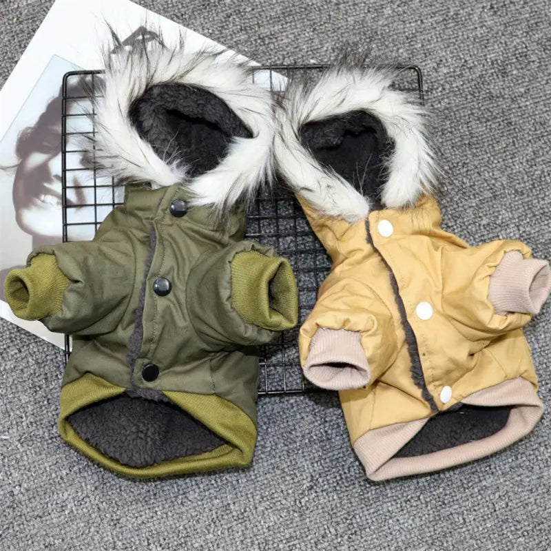 Dog Coat Polyester Cotton Warm Winter Hoodie For Dogs