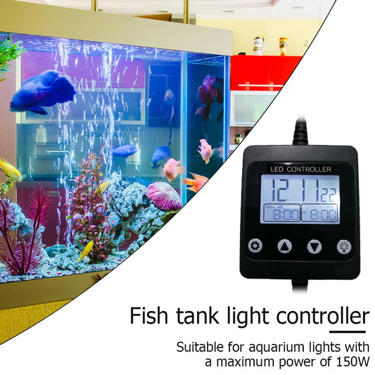 Sunset Modulator Fish Tank Intelligent Light Intelligent Fish Tank Lamp LCD Display Controller Modulator for Aquarium