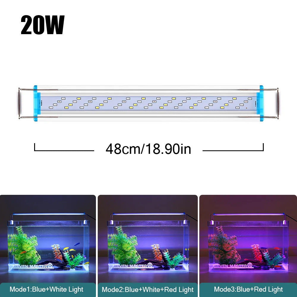 LED Aquarium Light Super Bright for Aquatic Plants and Fish Tanks