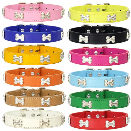 Leather Dog Collar Breakaway Durable Accessory For Pets