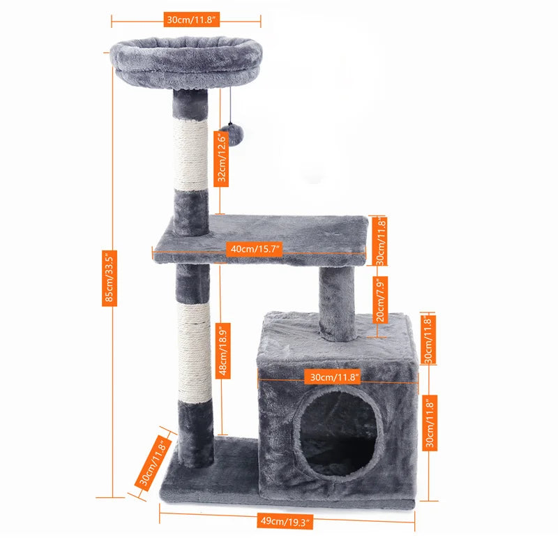 PAWZ Road Cat Tree Sisal Scratching Post