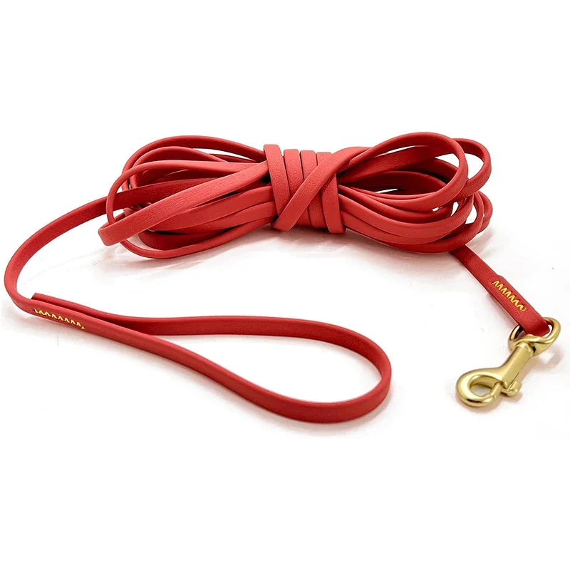 Dog Leash Waterproof Easy-Clean PVC Training Rope For All Breeds