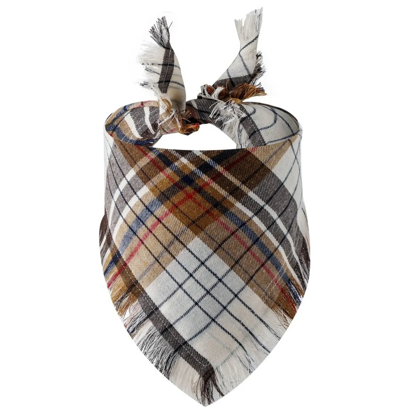 Dog Bandana with Tassel Edges Holiday Party Accessory