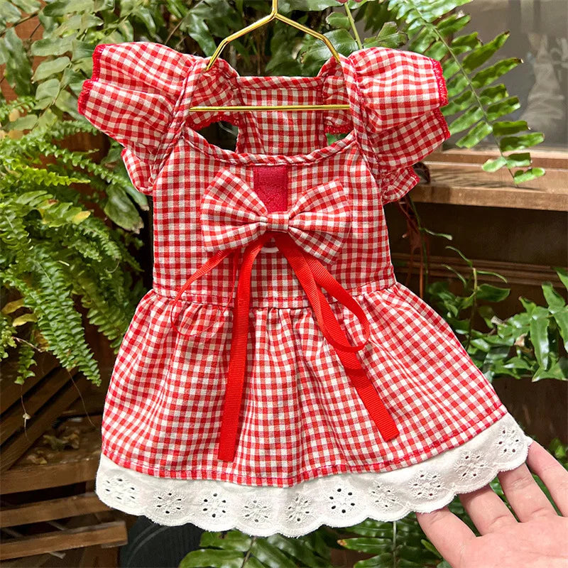 Dog Dress Floral Print Pet Costume For Everyday Wear