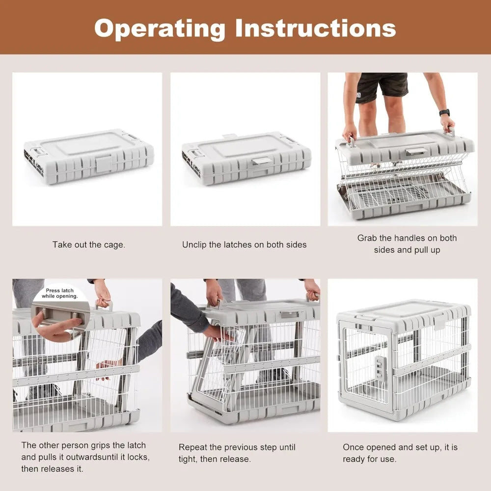 Dog Crate Foldable Kennel