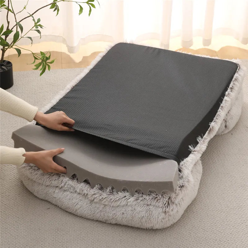 Dog Bed With Removable Nylon Cover Machine Washable