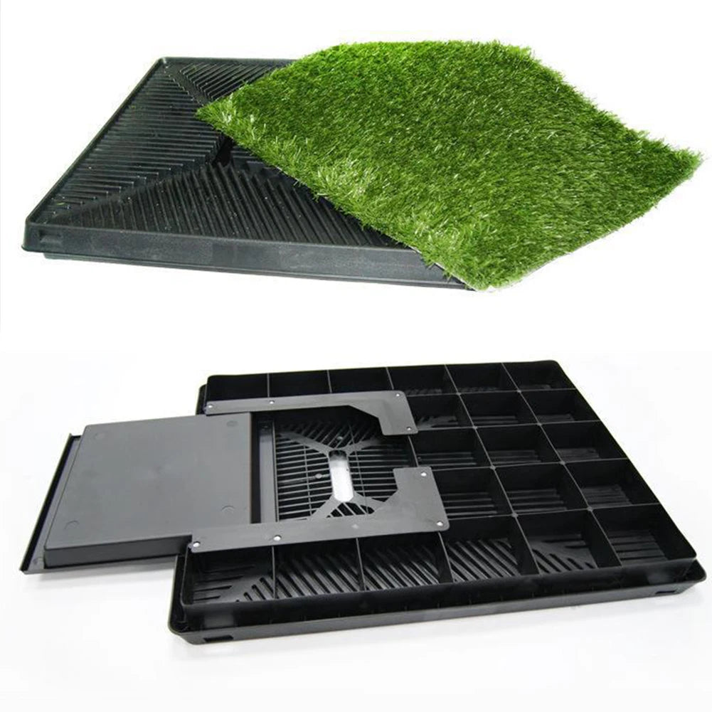 Dog Grass Pad With Large Tray Indoor And Outdoor Use