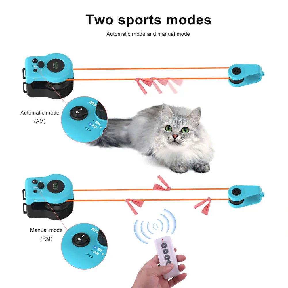 Cat Treadmill Kit DIY Mouse-Chasing Exercise Toy for Indoor Cats