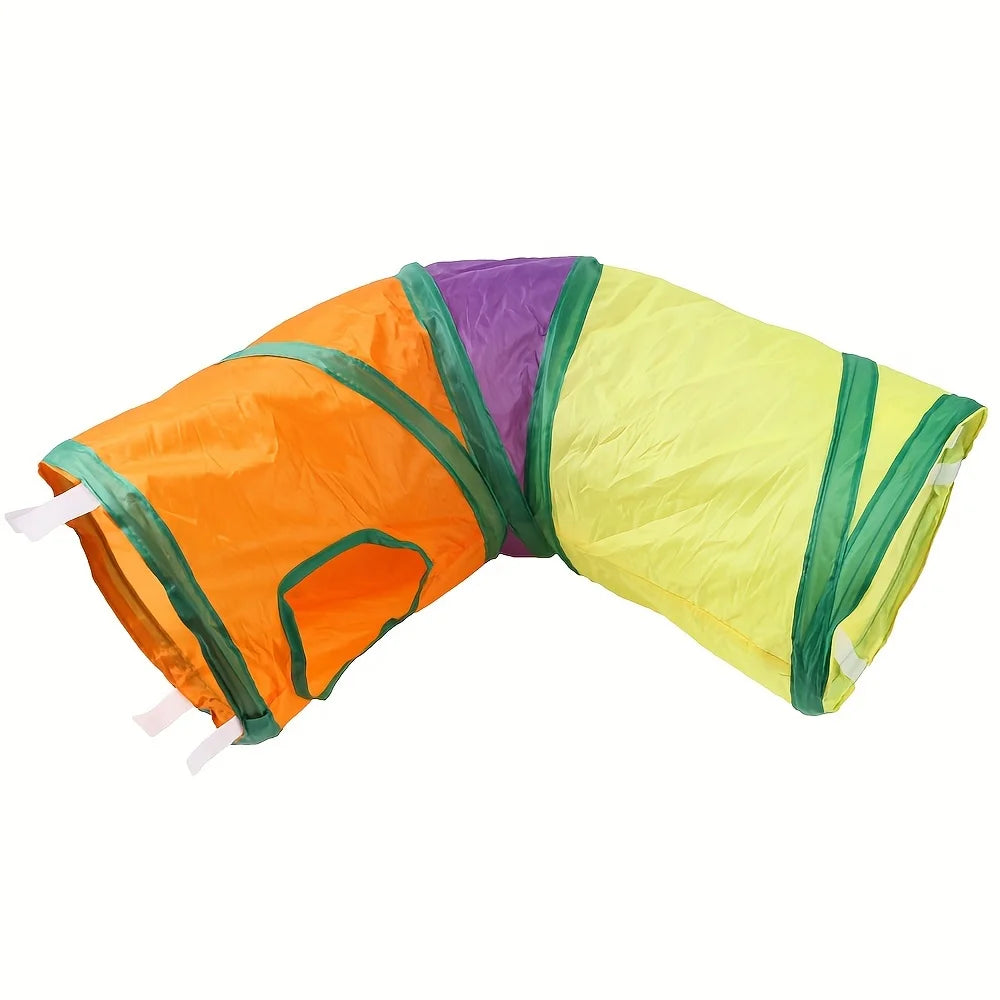 Cat Tunnels Suede Fabric 4 Pack For Cats Indoor Playset