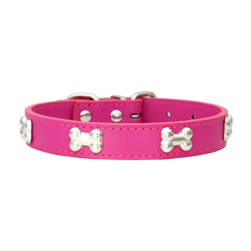 Leather Dog Collar Breakaway Durable Accessory For Pets