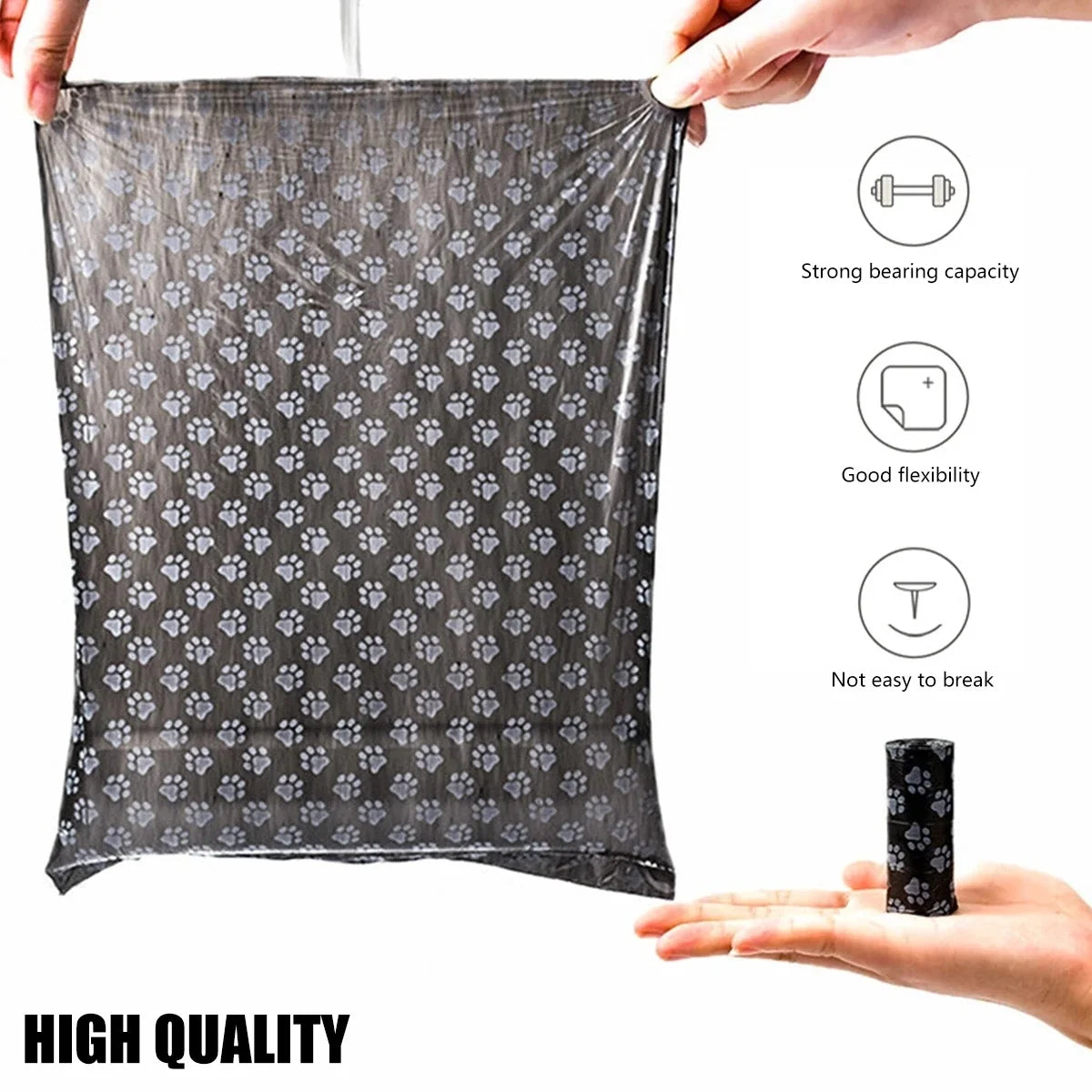 Dog Poop Bags Dispenser Biodegradable Rolls For Pets