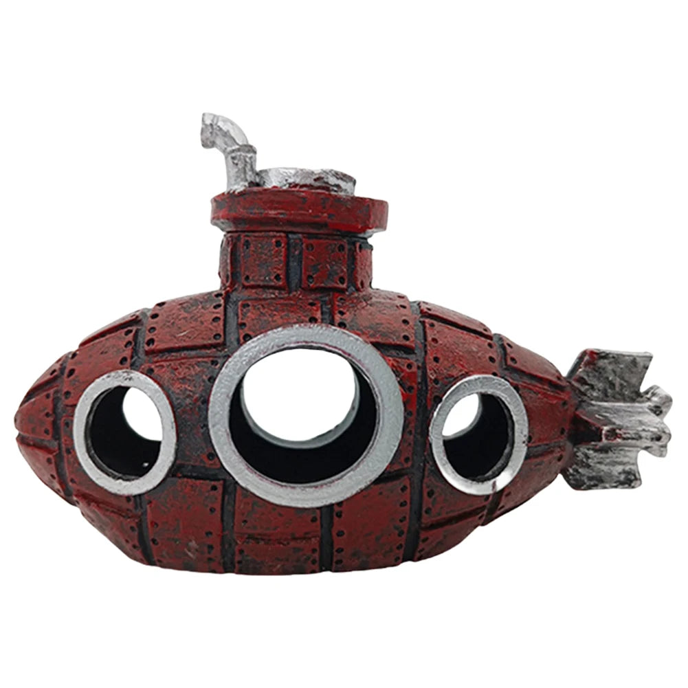 MOJOYCE Aquarium Submarine Ornament PVC Creative Decor