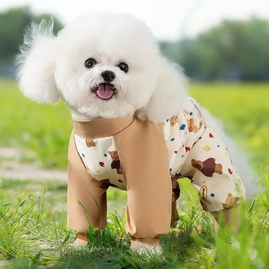 NONECN Dog Four Legged Pants Waterproof Construction