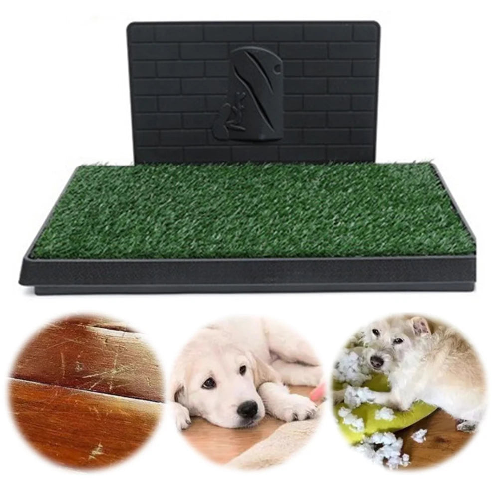 Dog Grass Pad With Large Tray Indoor And Outdoor Use