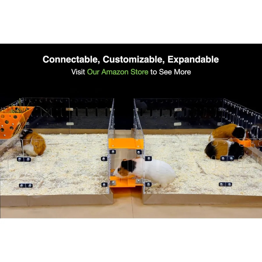 Wooden Cage For Small Animals Open Extendable Habitat