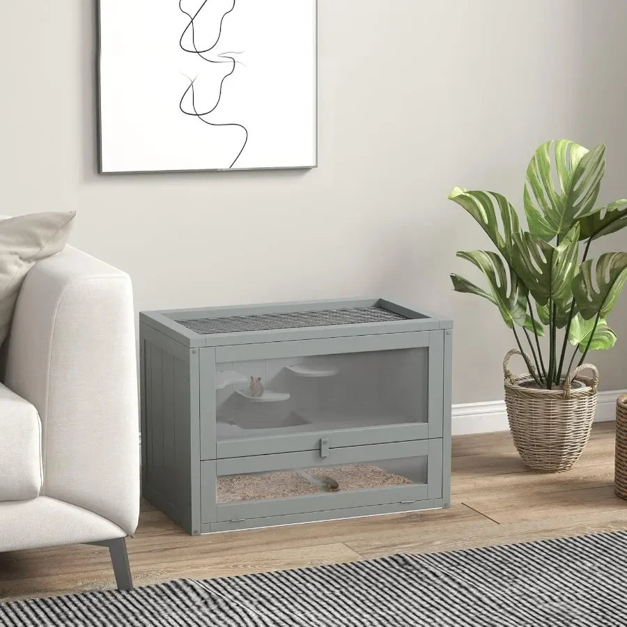 Hamster Cage Openable Top