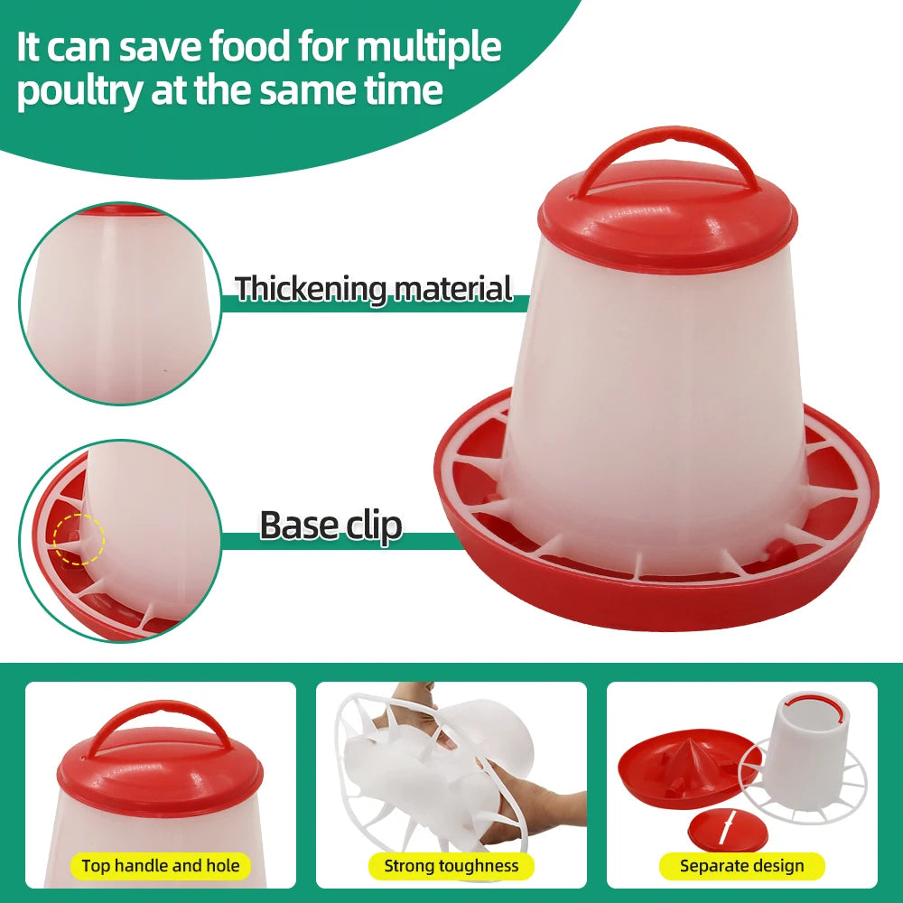 Chicken Feeder Waterer Automatic Poultry Dispenser