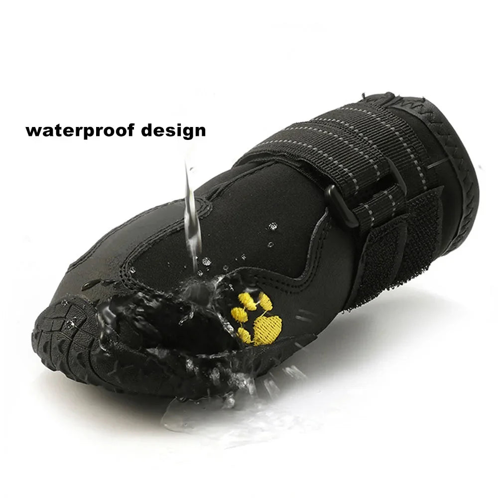 NONECN Waterproof Anti-Slip Rubber Dog Shoes For All-Weather Protection