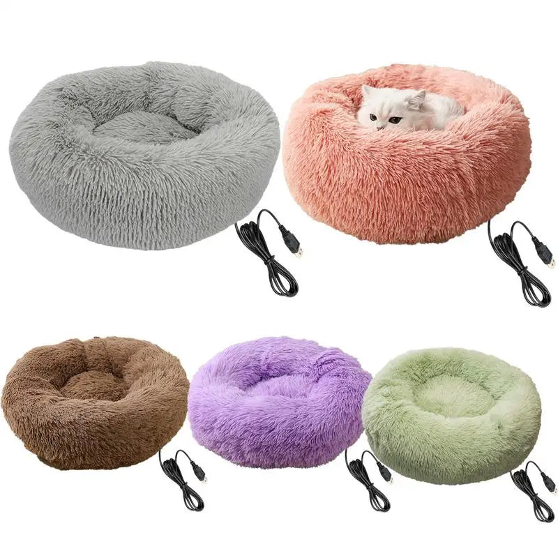Electric Heated Dog Bed Silk For Winter Indoor Pets